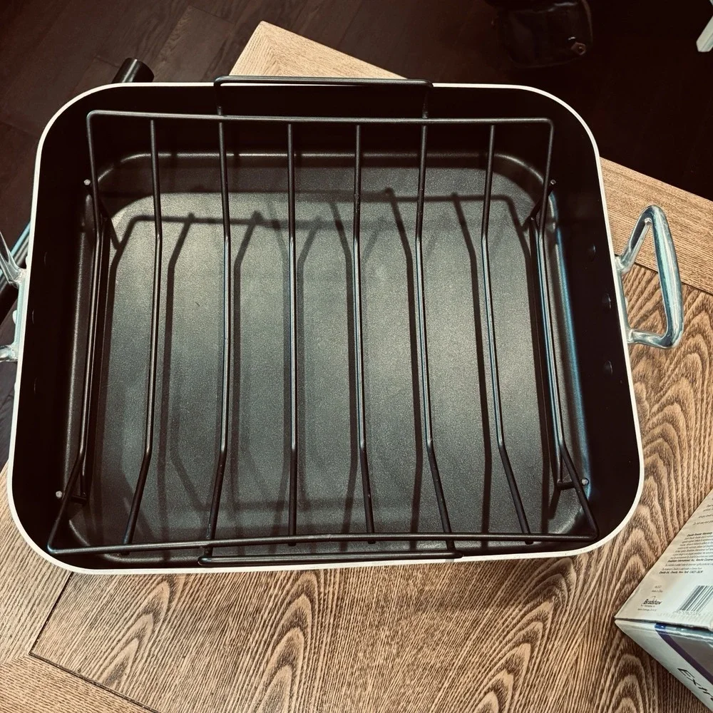 Oneida Ex Large Roast Pan W/ Rack NSF  Professional 20-25lb Turkey